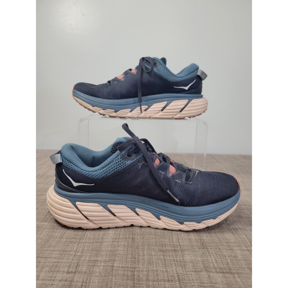 Hoka One One Gaviota 3 Womens 7 Ocean Fog Rosette Running Shoes 1113521 OBRS - Picture 2 of 7